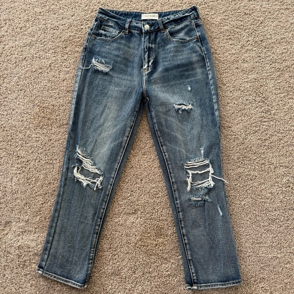 NWOT PacSun Blue Denim High Rise Mom Jeans Size 27 - Picture 7 of 7